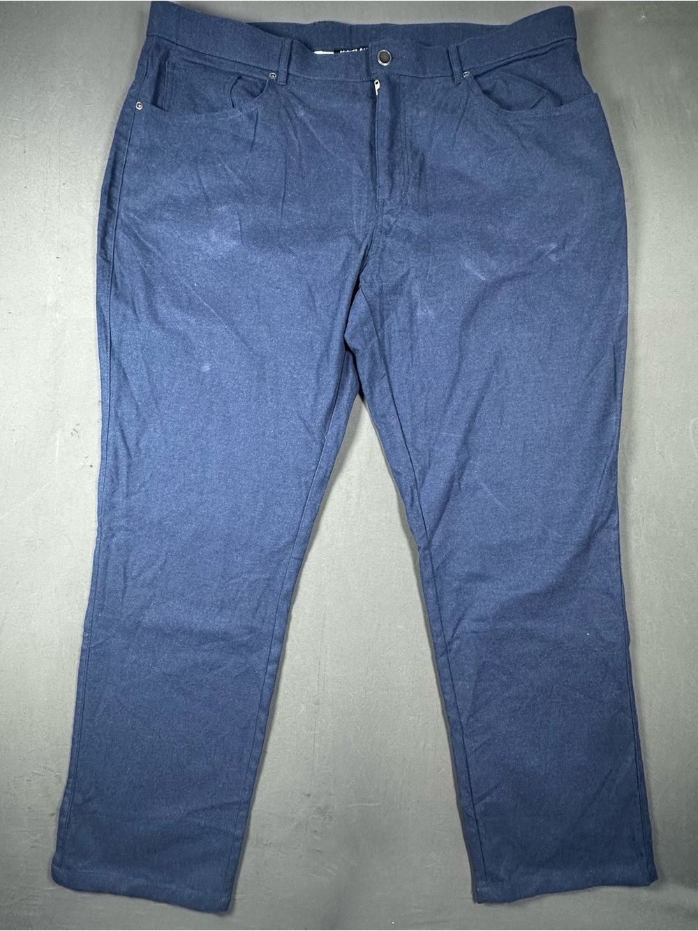 Kirkland Signature Men's Brushed 5-Pocket Pants Navy Blue 40x30 Stretch Cotton
